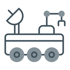 Moon Rover Vector Icon Design