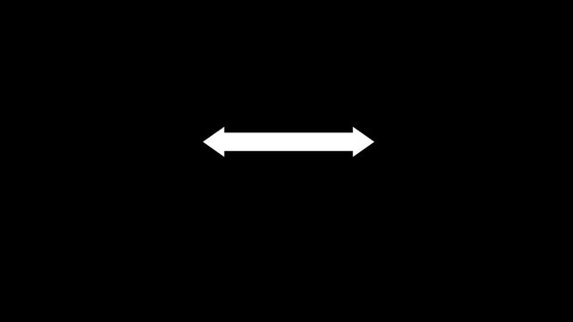 two ways arrow icon animated video