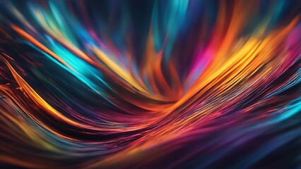 Obraz premium Abstract Swirling Lines in Vibrant Colors