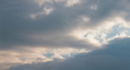 Fototapeta premium Cloudy sky background with soft tones for a dreamy effect