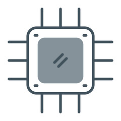Cpu Vector Icon Design