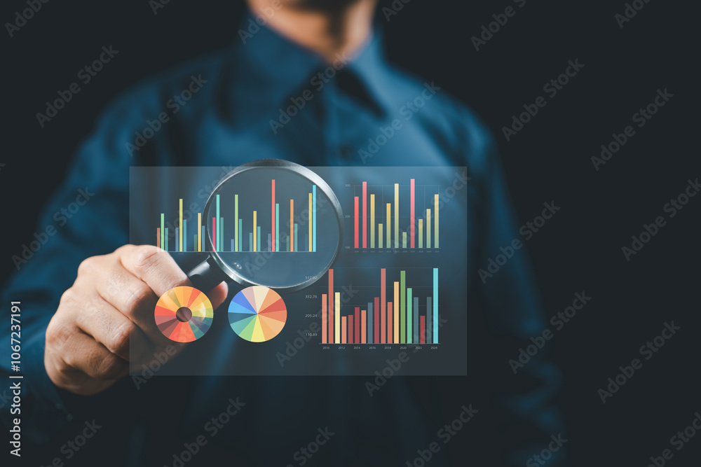 Poster Data Analysis and Visualization: Represents the process of analyzing data with visual tools to uncover insights and trends.