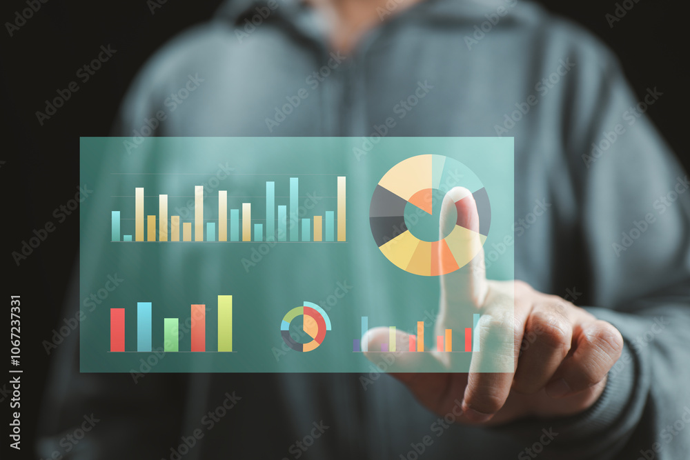 Poster Visualizing Data for Strategic Decision-Making. Interactive Analytics for Business Insights. Simplifying Complex Data for Better Understanding