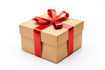Obraz premium Kraft Gift box gift cardboard carton.