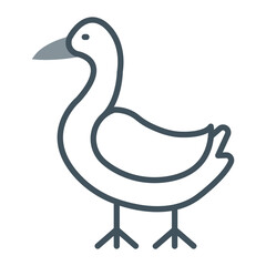 Goose Vector Icon Design