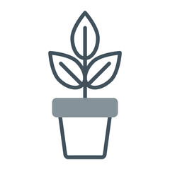 Indoor Plants Vector Icon Design