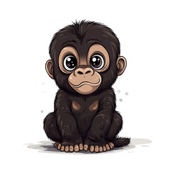 Obraz premium Cute Baby Chimpanzee