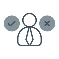 Decision Making Vector Icon Design