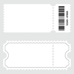 Ticket Template Vector for Events, Raffles, and Entry Passes