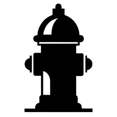 Fire Hydrant Silhouette vector illustration