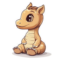 Naklejka premium Cute Cartoon Dragon