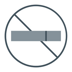 No Smoking Vector Icon Design