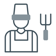 Farmer Vector Icon Design