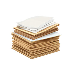 Stack of Paper Files and Folders