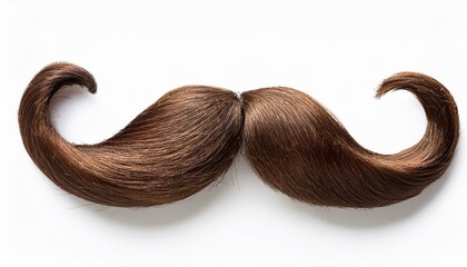 fake moustache isolate on White background