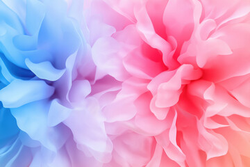 Fototapeta premium Soft pastel flowers blend seamlessly in pink and blue hues for a tranquil spring feel