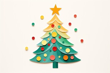 Obraz premium Christmas tree anticipation illuminated celebration.