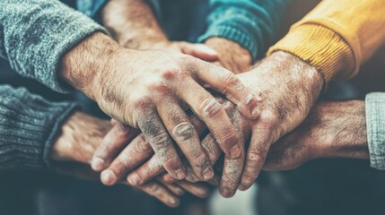 Image of Christians participating in mission, helping those in need, building homes.