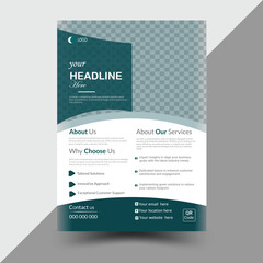 Corporate simple and clean flyer design 