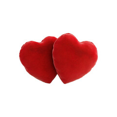 Fototapeta premium Two Red Hearts Touching