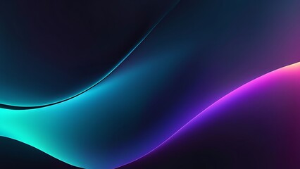 Abstract Blue and Purple Gradient Background with Smooth Curves