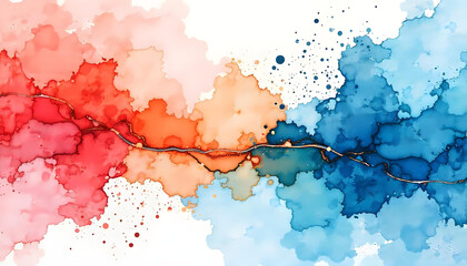 Obraz premium Red paint abstract background