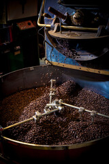Coffee beans roasting 