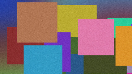 Vibrant Poster Design with Smooth Fluid Shapes and Grainy Gradient Noise Texture