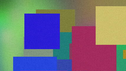 Vibrant Poster Design with Smooth Fluid Shapes and Grainy Gradient Noise Texture