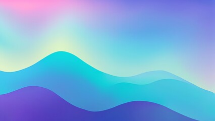 Abstract Gradient Background with Blue and Purple Waves