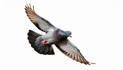 pigeon flying high resolution on White background PNG