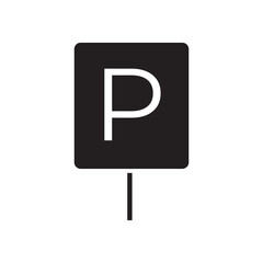 parking car simple icon design vector