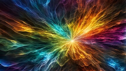 Obraz premium Abstract Colorful Swirling Smoke