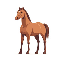 Obraz premium Brown Horse Illustration