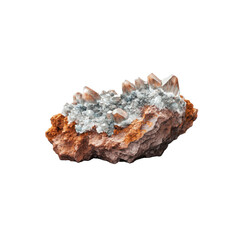 Obraz premium Closeup of Smoky Quartz Crystal Cluster in Rock Formation