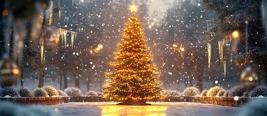 Here is the beautiful scene for the Marry Christmas