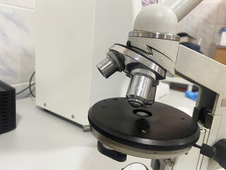 microscope in laboratory