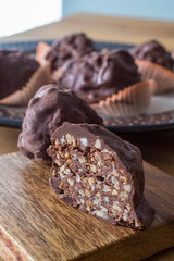 Italian Chocolate with Hazelnut Pralines