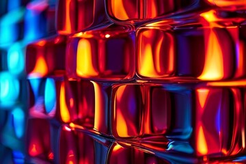 abstract patterns inspired by smart devices enhanced with hologr