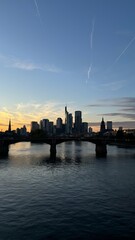 Obraz premium city skyline Frankfurt