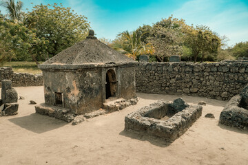 Sharifa's Grave who was believed to be a direct descent of Prophet Mohammed at Kaole Ruins in...