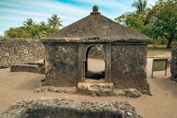 Sharifa's Grave who was believed to be a direct descent of Prophet Mohammed at Kaole Ruins in...