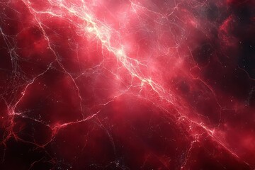 intricate silver spider webs glistening on a deep crimson background creating an enchanting and eerie aura with space for text integration