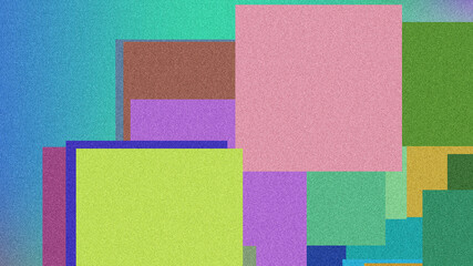 Vibrant Poster Design with Smooth Fluid Shapes and Grainy Gradient Noise Texture