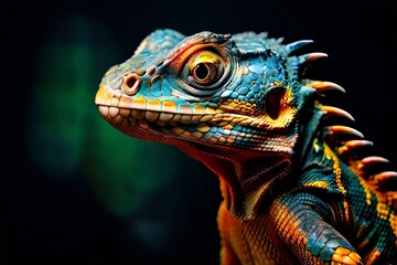Fototapeta premium a popular reptile pet known for its calm demeanor showcasing tex