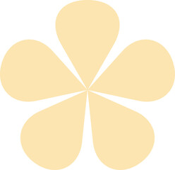 Simple 5 petal pink flower