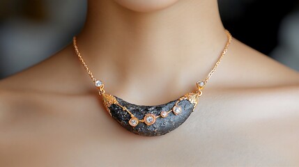 With its celestial inspired charm and dazzling gemstone accents