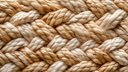 rustic textile background made from braided jute fibers, showcasing texture and warmth