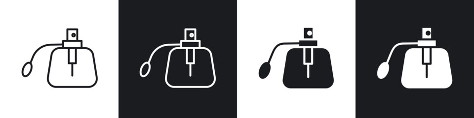 Parfum icon in thin outlined.