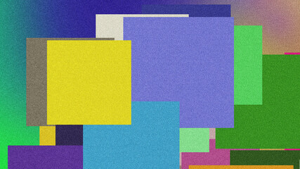 Vibrant Poster Design with Smooth Fluid Shapes and Grainy Gradient Noise Texture